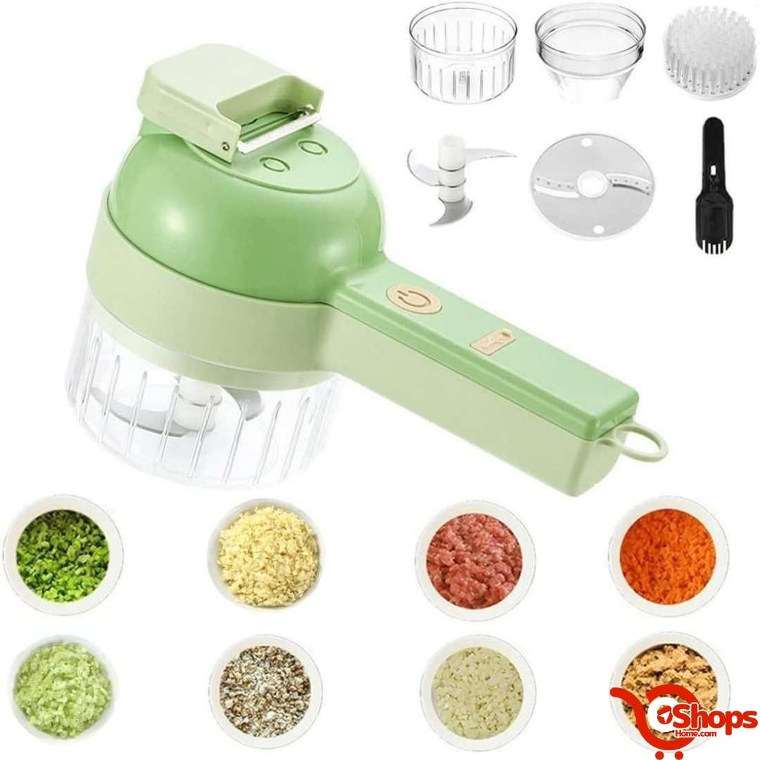4 in 1 Portable Electric Vegetable Cutter Set - shops-home.com