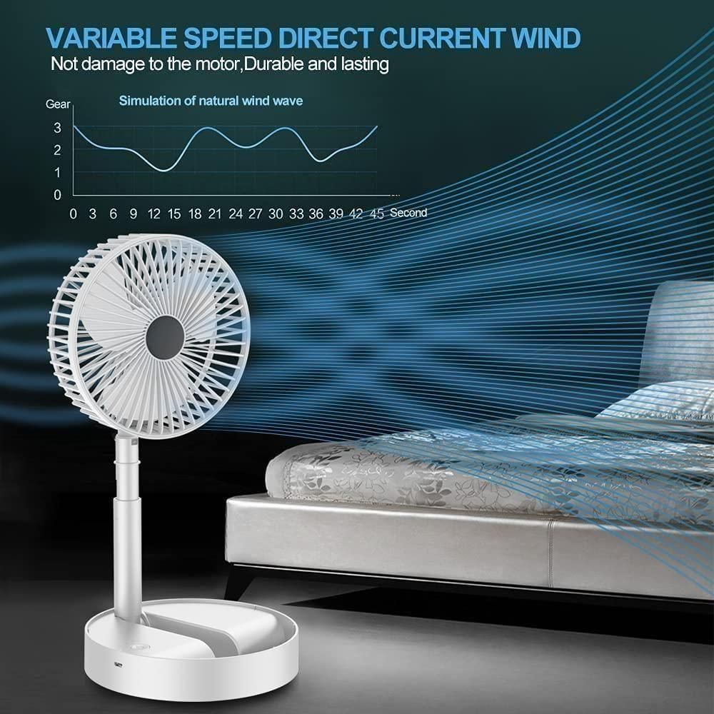 Powerful Rechargeable Table Fan - shops-home.com